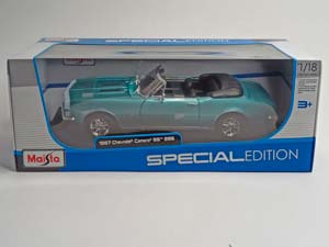 CHEVROLET CAMARO SS 396 1967 MAISTO 1:18 — фото 10