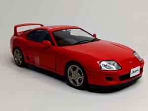 TOYOTA SUPRA MK4 1993 RED 1:18 SOLIDO — фото 6