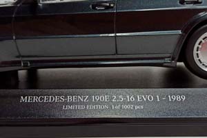 MERCEDES 190E 2,5-16 EVO 1 (W201) 1:18 — фото 9