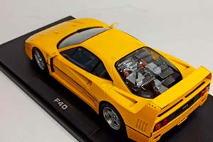 FERRARI F40 YELLOW 1987 KK SCALE 1:18 — фото 4