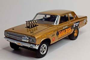 DODGE CORONET AWB GOLD RUSH 1965 ACME 1:18