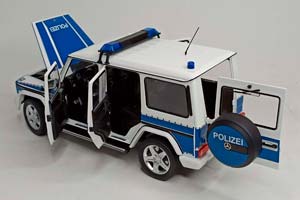 MERCEDES G CLASS W463 2015 POLICE 1:18 I-SCALE — фото 3