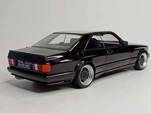 MERCEDES 560 SEC AMG C126 (W126) BLACK 1:18 OTTO — фото 5