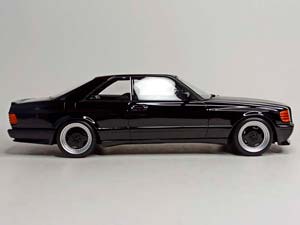 MERCEDES 560 SEC AMG C126 (W126) BLACK 1:18 OTTO — фото 6