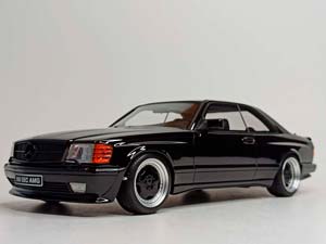 MERCEDES 560 SEC AMG C126 (W126) BLACK 1:18 OTTO — фото 9