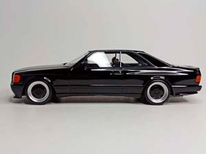 MERCEDES 560 SEC AMG C126 (W126) BLACK 1:18 OTTO — фото 2