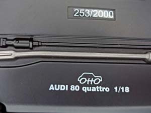 AUDI 80 (B2) QUATTRO 1:18 OTTO — фото 10