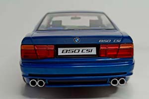 BMW 850CSI E31 BLUE SOLIDO 1:18 — фото 7