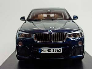 BMW X4 (F26) LMPERIAL BLUE 1:18 — фото 9