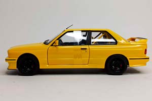 BMW M3 E30 YELLOW 1:18 SOLIDO — фото 4