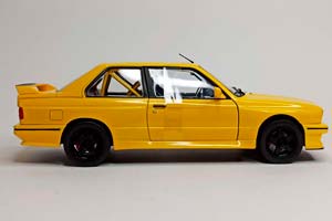 BMW M3 E30 YELLOW 1:18 SOLIDO — фото 8