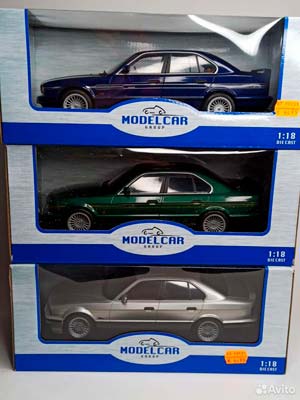BMW ALPINA B10 4,6 (E34) BLUE 1:18 — фото 10