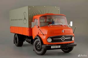 MERCEDES L911 PRITSCHEN ORANGE 1:18 SCHUCO — фото 3