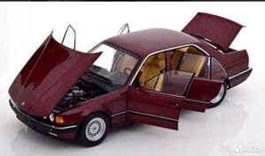 BMW 730I (E32) DARK RED 1:18 MINICHAMPS — фото 2