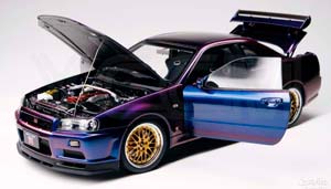 NISSAN SKYLINE GT-R (R34) V-SPEC II BBS 1:18 — фото 2