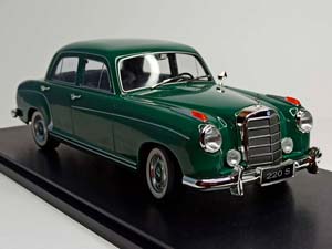 MERCEDES 220 S 1954 GREEN 1:18 KK SCALE — фото 7