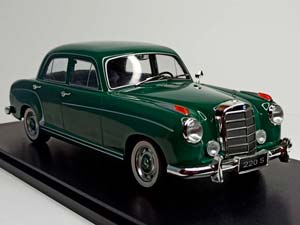 MERCEDES 220 S 1954 GREEN 1:18 KK SCALE — фото 8