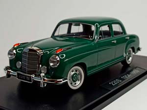 MERCEDES 220 S 1954 GREEN 1:18 KK SCALE
