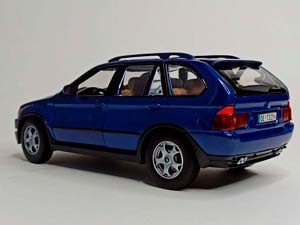 BMW X5 E53 BLUE 1:24 MOTORMAX — фото 4
