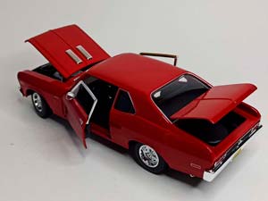 CHEVROLET NOVA SS 1970 RED 1:18 MAISTO — фото 2