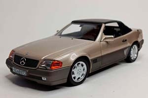 MERCEDES 500 SL W129 SMOKE SILVER 1:18 NOREV