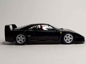 FERRARI F40 1987 BLACK 1:18 KK SCALE — фото 5