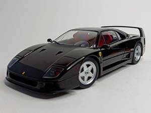 FERRARI F40 1987 BLACK 1:18 KK SCALE — фото 9