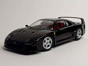 FERRARI F40 1987 BLACK 1:18 KK SCALE