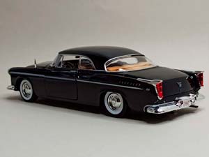 CHRYSLER 300C 1955 BLACK 1:24 MOTORMAX — фото 4