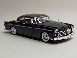 CHRYSLER 300C 1955 BLACK 1:24 MOTORMAX — фото 8