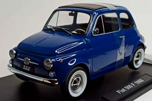 FIAT 500 F 1968 BLUE 1:12 KK SCALE — фото 9