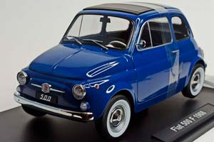 FIAT 500 F 1968 BLUE 1:12 KK SCALE