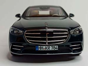 MERCEDES S CLASS AMG LINE (W223) GREEN 1:18 NOREV — фото 8