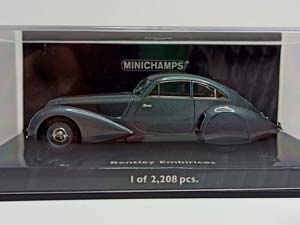 BENTLEY EMBIRICOS 1938 SILVER 1:43 MINICHAMPS — фото 2
