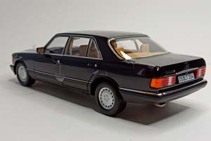 MERCEDES 560 SEL (W126) 1989 BLACK NOREV 1:18 — фото 5