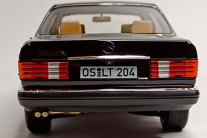 MERCEDES 560 SEL (W126) 1989 BLACK NOREV 1:18 — фото 6