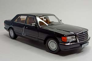 MERCEDES 560 SEL (W126) 1989 BLACK NOREV 1:18 — фото 8