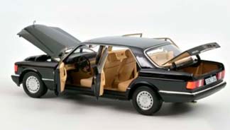 MERCEDES 560 SEL (W126) 1989 BLACK NOREV 1:18 — фото 2