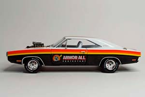 DODGE CHARGER 1970 BLOWN ENGINE 1:18 GREENLIGHT — фото 5