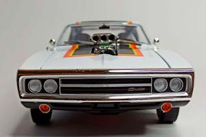 DODGE CHARGER 1970 BLOWN ENGINE 1:18 GREENLIGHT — фото 8