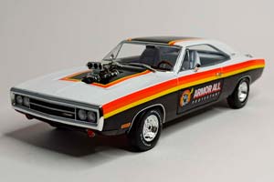 DODGE CHARGER 1970 BLOWN ENGINE 1:18 GREENLIGHT