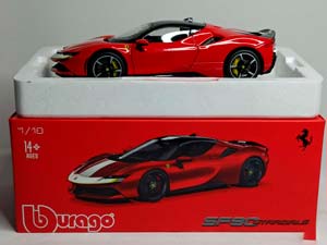FERRARI SF90 STRADALE HYBRID 1000HP 1:18 BBURAGO — фото 10
