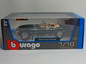JAGUAR E TYPE 1962 BBURAGO 1:18 — фото 9