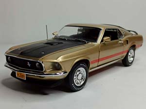 FORD MUSTANG MACH1 1969 AUTOWORLD 1:18 — фото 1