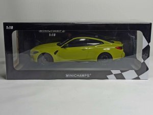 BMW M4 YELLOW (G82) 2020 LIMITED 1:18 MINICHAMPS — фото 9