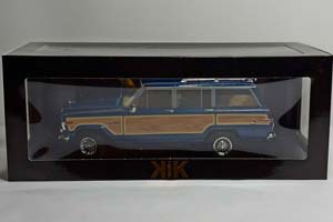 JEEP GRAND WAGONEER BLUE 1989 KK SCALE 1:18 — фото 5