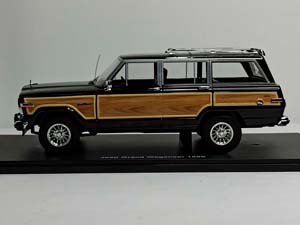 JEEP GRAND WAGONEER 1989 BLACK 1:18 KK SCALE — фото 2