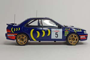 SUBARU IMREZA 555 TOUR DE CORSE 1995 IXO 1:18 — фото 6