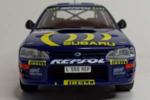 SUBARU IMREZA 555 TOUR DE CORSE 1995 IXO 1:18 — фото 8
