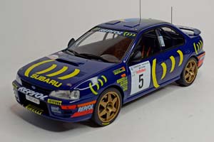 SUBARU IMREZA 555 TOUR DE CORSE 1995 IXO 1:18 — фото 9